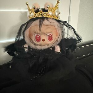 Labubu black widow swan outfit set